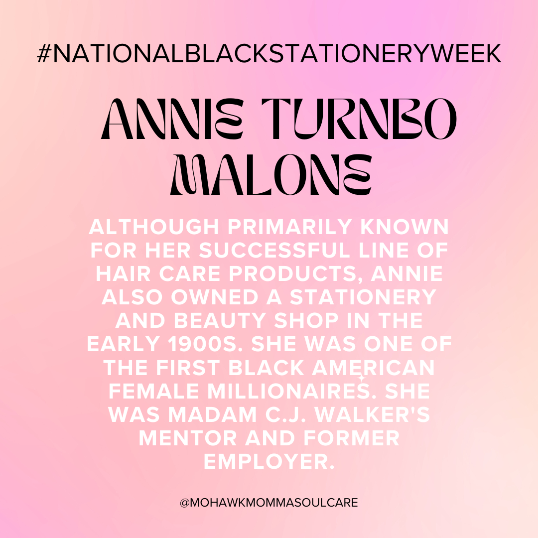 Annie Turnbo Malone histroy text image