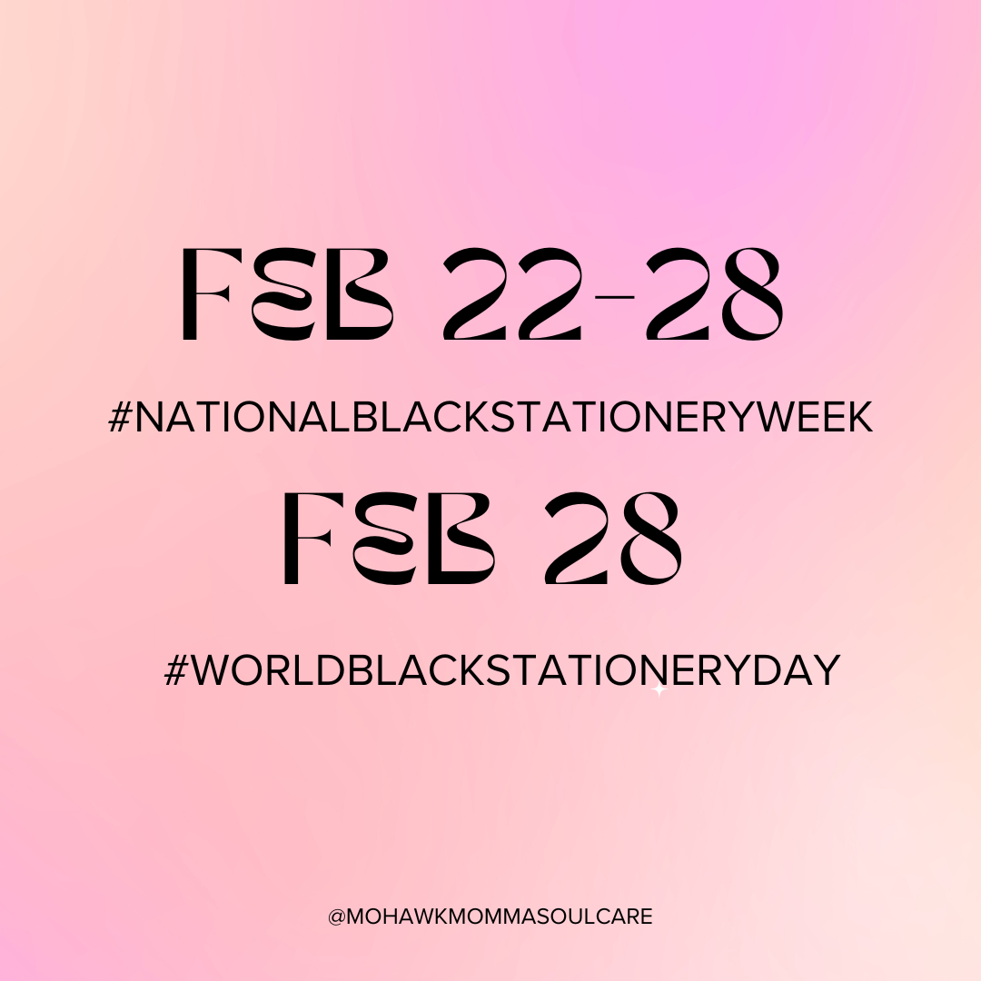 Feb 22-28 National Black Stationery Week Feb 28 World Black Stationery Day image
