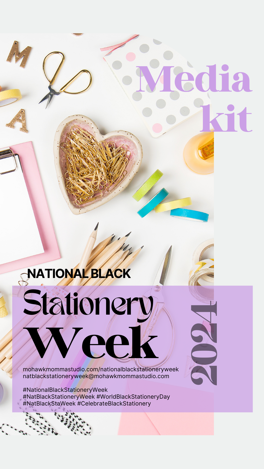 front cover of National Black Stationery Week Media Kit 